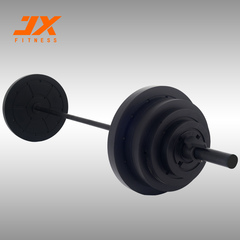 JX家用杠铃专用运动电镀奥杆配重铃片组合大孔环保无味健身器材械