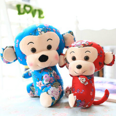 毛绒玩具创意布艺名族风款猴子猴年宝宝礼物猴年吉祥物生日礼物