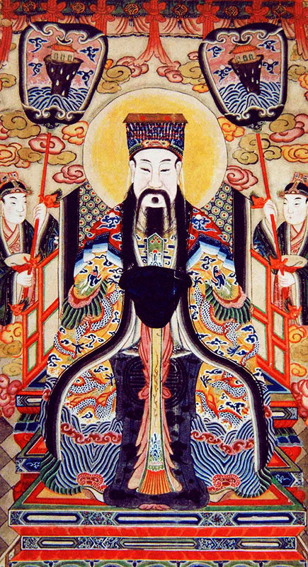 画像道教用品开光招财挂像挂画贴画原作复制其他工艺饰品