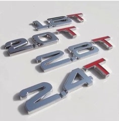 北汽幻速S3 长安CS35 汽车数字排量标1.4T1.5T2.0改装金属尾标贴