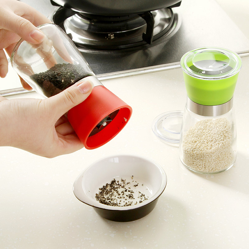 巧居家廚房用品手動花椒芝麻胡椒研磨器創意燒烤調料瓶玻璃調味罐在類目 廚房/烹飪用具, 廚用小工具/廚房儲物, 儲物瓶罐/廚房儲物器皿, 調味瓶罐中 - 來自Buy2taobao.com提供專業的淘寶代購服務