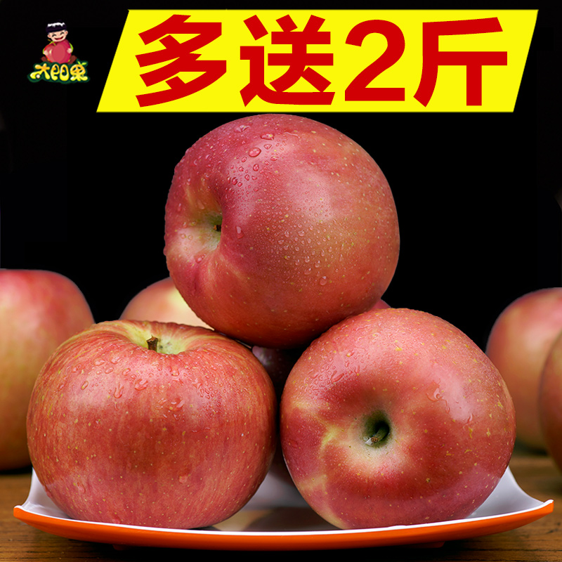 太阳果 灵宝高山原生态红富士苹果送2斤发10斤新鲜水果批发丑苹果产品展示图2