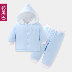 婴儿棉衣秋冬款季男女宝宝衣服装加厚套装0-1-2岁保暖棉服棉袄