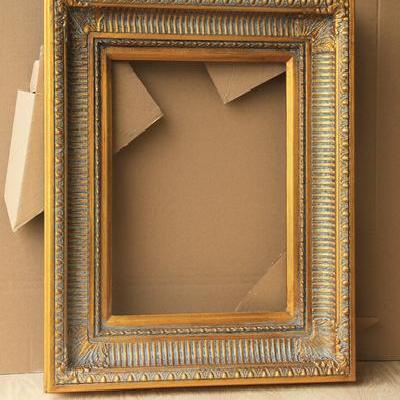 欧式实木油画框外框装裱仿古金复古画框相框定制宽11cm厚58cm