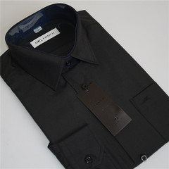 海螺长袖衬衫 15新品 免烫抗皱 纯黑衬衣 H14CSR0338 专柜正品