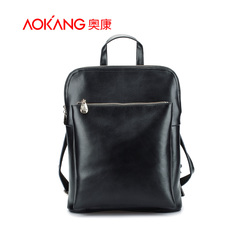 Aucom leather 2015 new Backpack bag European fashion casual spring, summer, urban style versatile backpack