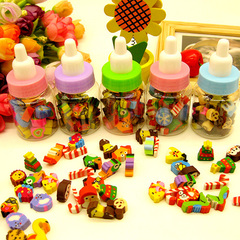 LB 奶瓶水果橡皮擦 可爱韩国创意文具小礼品 幼儿园小学生 大礼包
