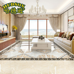 哈德逊瓷砖 凤凰来仪 欧式简约客厅全抛釉面砖背景墙砖卧室地板砖