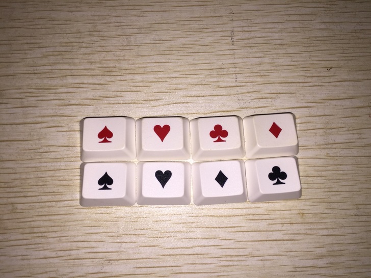 sp二色poker键帽扑克