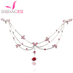 Zhijiang forehead chain chain chain bridal tiara Princess forehead between the eyebrows of the child costume hair accessories for decoration of Latin dance