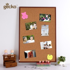 gecko木框软木板60*90cm留言板 软木板照片墙 家居装饰留言