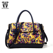 Wanlima/million 2015 new handbags for fall/winter big Mall with fashion printing slung bags