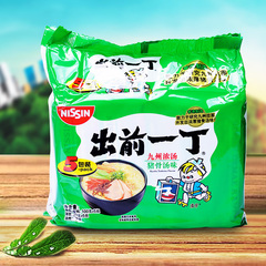 香港制造出前一丁九州猪骨浓汤面五连包100g*5包 进口方便面食品
