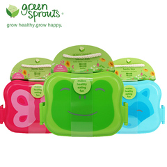 美国greensprouts小绿芽儿童学生小饭盒便携旅行餐盒宝宝便当盒