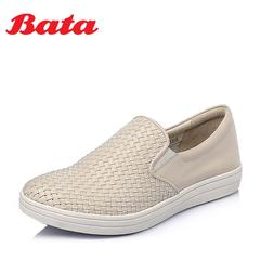 Bata/拔佳2016春季时尚休闲女鞋乐福鞋平底单鞋AM923AM6