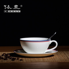 依众 丝带金宇 欧式咖啡杯 咖啡杯碟 骨瓷咖啡杯 陶瓷 欧式茶具