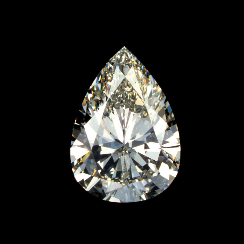 gia证书2.00ct e色 vvs1净度 送18k金 豪华镶嵌 水滴形 钻石戒托