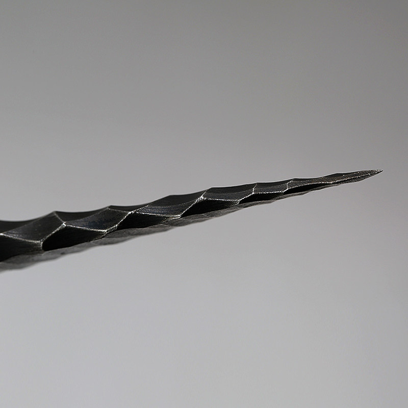 燧石妖刀 纯手工铸铁复古普洱茶刀防锈处理 静迟美学