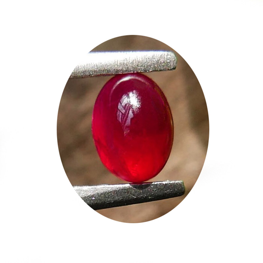 【既拍即得】1.33克拉 天然蛋面无烧鸽血红红宝石 aigs国际证书