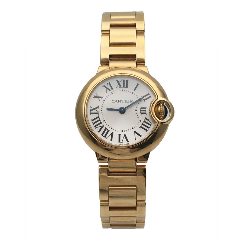 【95新】卡地亚/cartier 蓝气球 18k黄金 女士石英表 by015