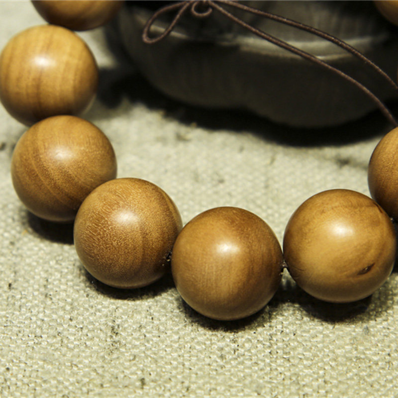 老山檀香佛珠文玩把玩檀香木手串念珠12颗男女款饰品赠礼盒