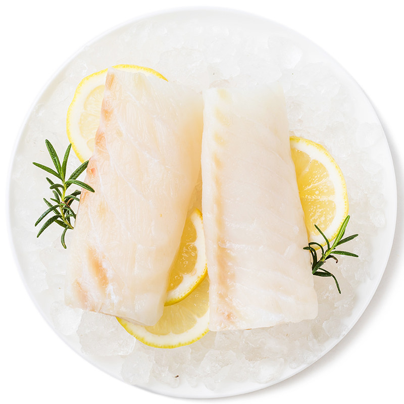 kingoscar进口深海黑狭真鳕鱼片条排新鲜冷冻宝宝辅食雪鱼300g