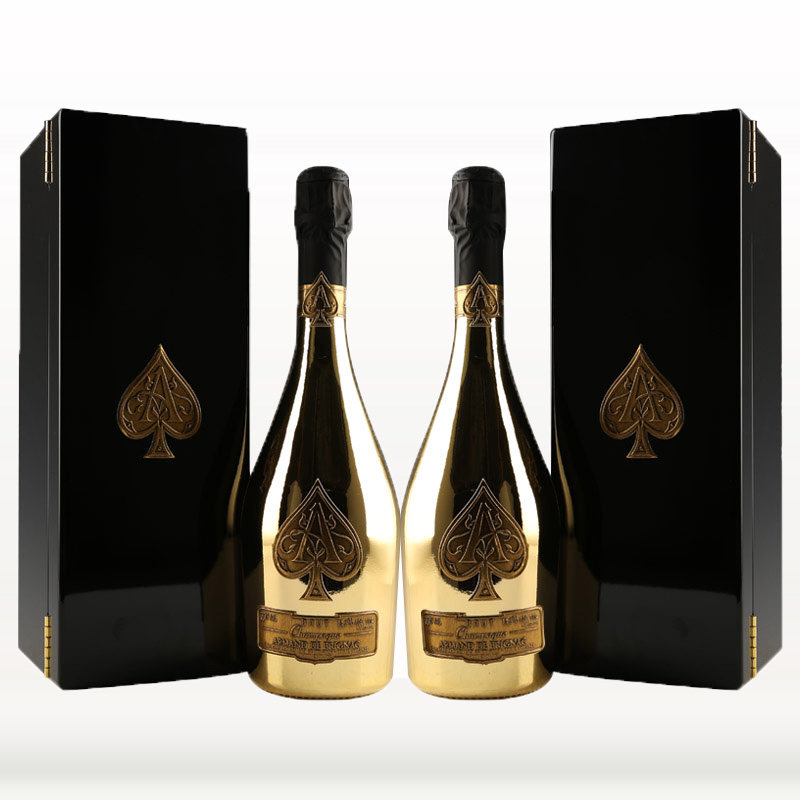 【2瓶-赠礼盒】 法国黑桃a黄金香槟葡萄酒 750ml*2