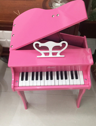 hape儿童小钢琴30键三角宝宝初学者男女孩木质机械可弹奏木质玩具