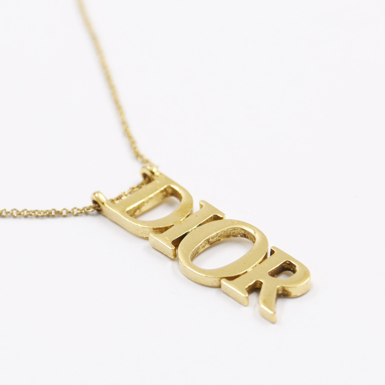 [9.5新]迪奥dior女士项链金色合金字母项链