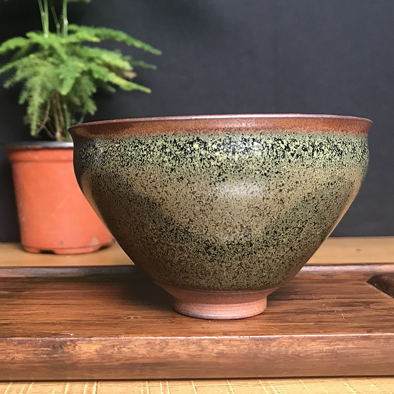 一方龙窑柴烧建盏 抹茶杯,周岐辉大师手作,抄底优惠,限时秒拍
