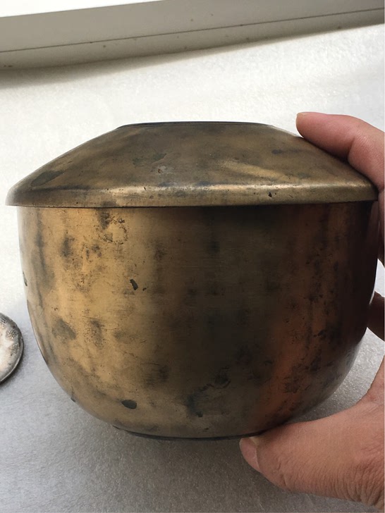 老古玩收藏品铜钱精品佛教用品化缘铜碗