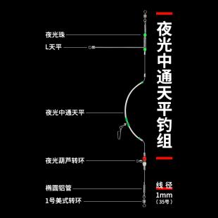 葫芦串钩钓组海钓线组专环沉船钓转用夜鲈中通天平带鱼光配件大全