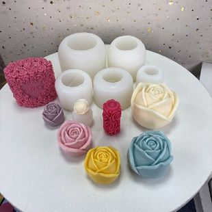 极速Valentine's Day Love Mousse Cake Candle Silicone Mold DI