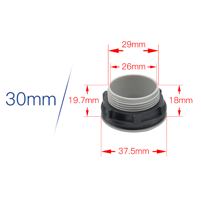 控制箱配电箱信号灯按钮开关面板孔塞灰色堵头22mm 16mm 30mm50个