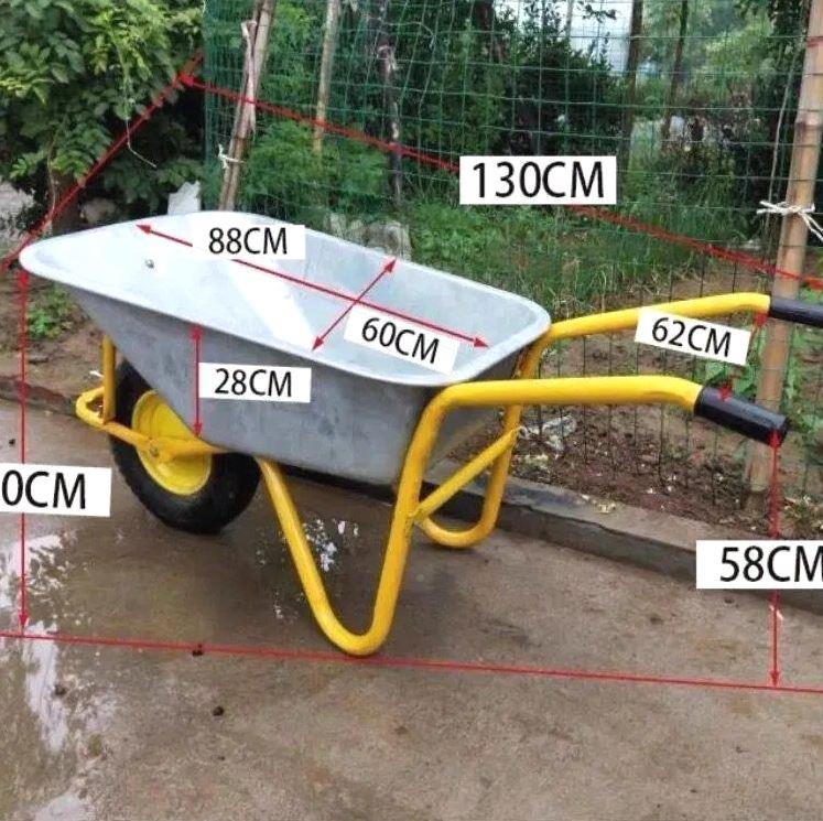 独农用工b地单轮手推车推沙车轮泥土花园斗车建筑家用