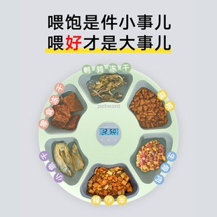 petwant 派旺甜圈自动喂食器猫咪猫粮宠物狗狗定时智能自助投食盆