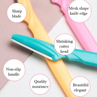 极速3/6/9PCS Eyebrow Trimmer Hair Remover Facial Razor Blade