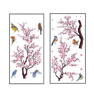 速发Baby Nursery Birds Pattern Art Living Room Easy Apply