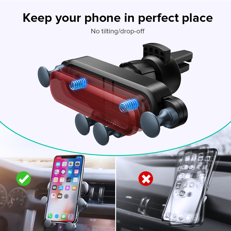 网红GETIHU Gravity Car Phone Holder Universal Air Vent Clip