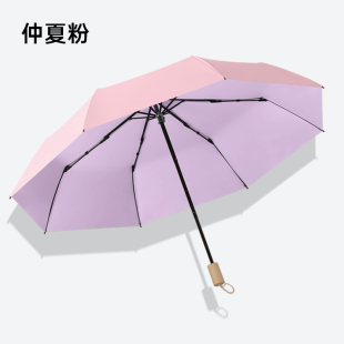 太阳伞女防晒防紫外线黑胶加固抗风晴雨两用遮阳雨伞小巧女生手动