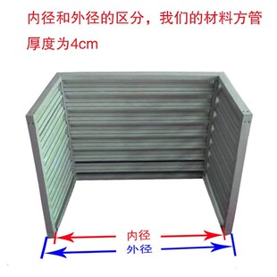 铝合金空调外机罩 百叶窗格栅防雨防晒保护网 工厂定制室外通风口
