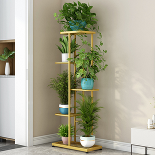 速发Plant Stand Balcony Flower Pot Ladder Shelf Outdoor Gard