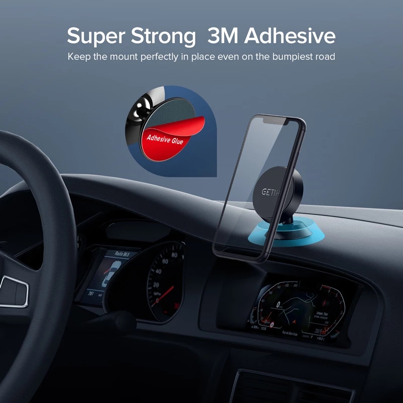 极速GETIHU Magnetic Car Phone Holder Magnet Mount Mobile Cel