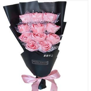 推荐丝带玫瑰花材料包全套diy手工制作彩带缎带花束套装自制玫瑰