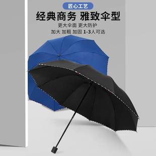 大雨伞大号加固加厚结实抗风高级感家用手动款2022新款两用晴雨伞