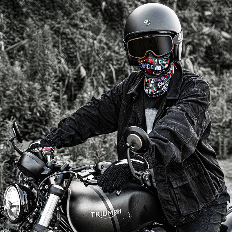 博威特摩托车风镜哈雷头盔通用护目镜复古半盔机车骑行防风镜眼镜