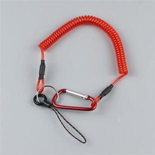 急速发货细钢丝弹簧绳腰挂式钥匙扣多功能伸缩挂绳老人门链可拆卸