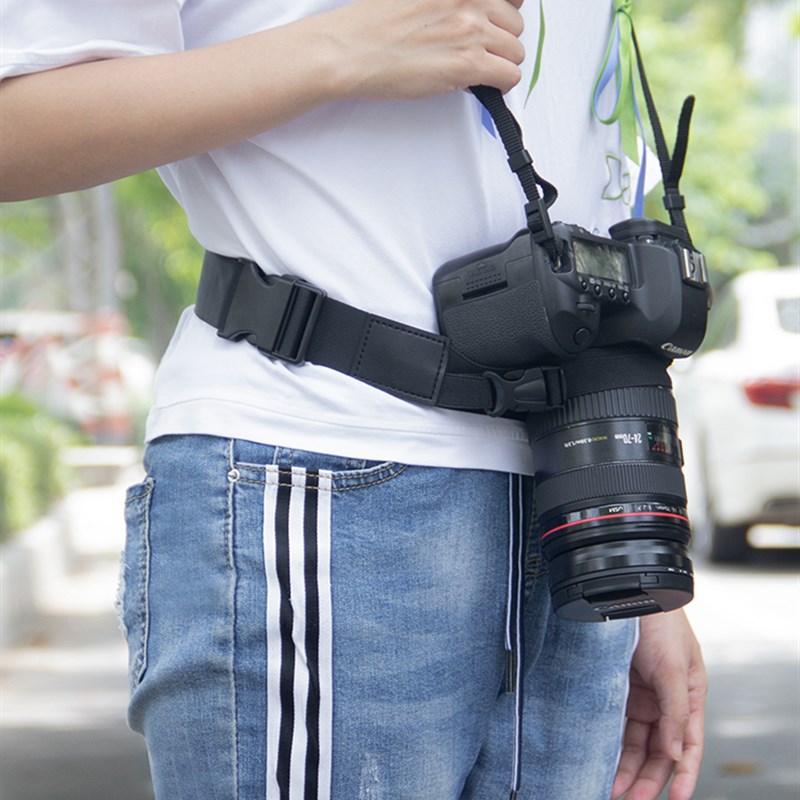 现货速发单反相机固定腰带微单电登山骑行腰包带便携数码摄影配件
