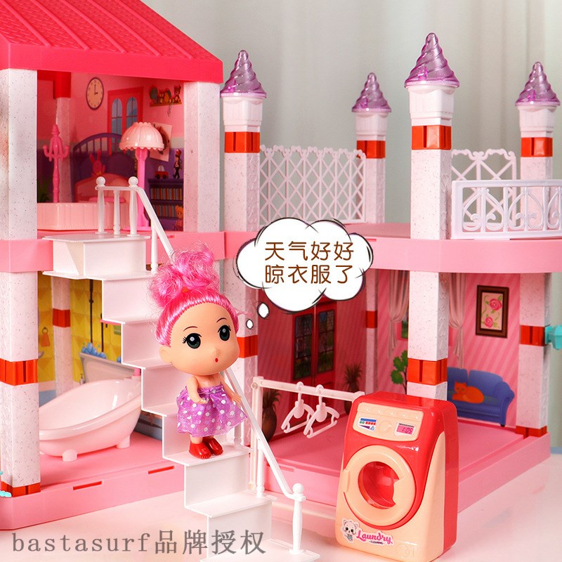 推荐Girl's house toy villa Castle Princess house set model b