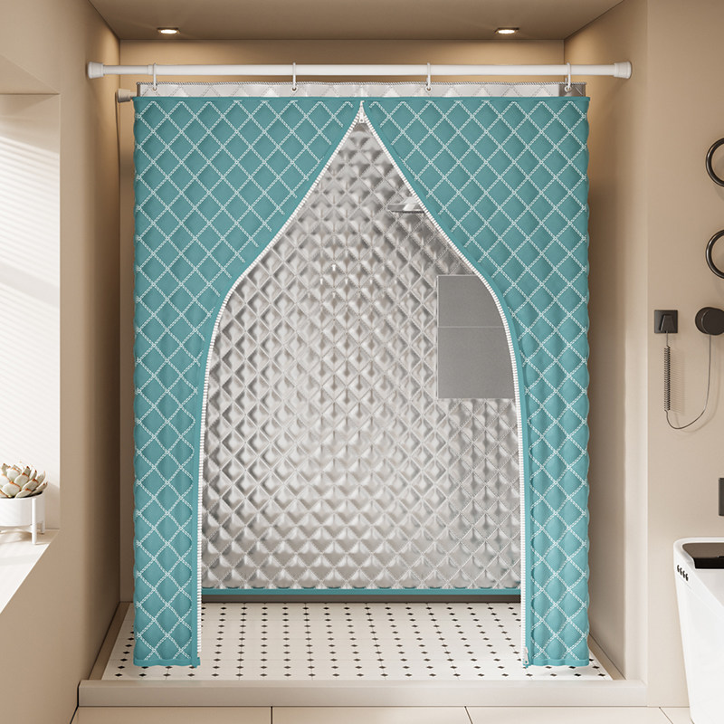 2023新款加厚夹棉浴罩浴帐篷农村家用冬天洗澡保温罩方形防水浴帘